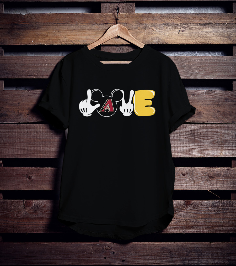 Love Arizona Diamondbacks Mickey Ears T-Shirt