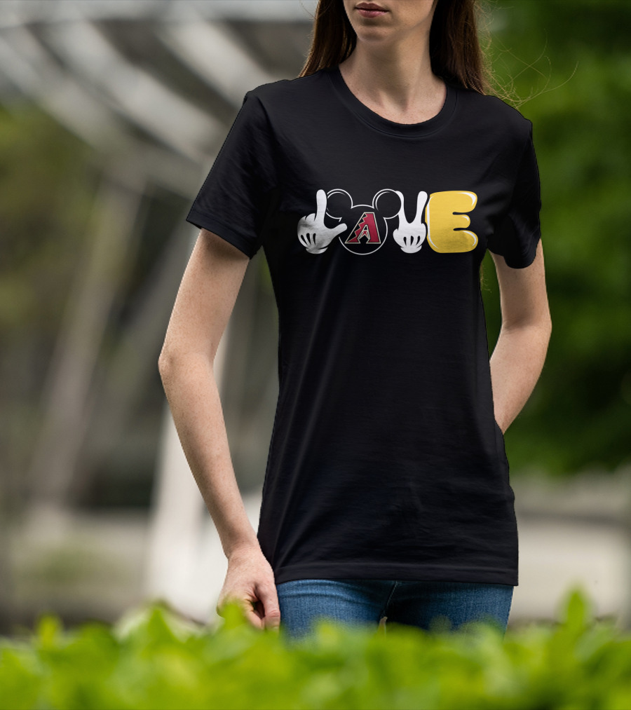 Love Arizona Diamondbacks Mickey Ears T-Shirt