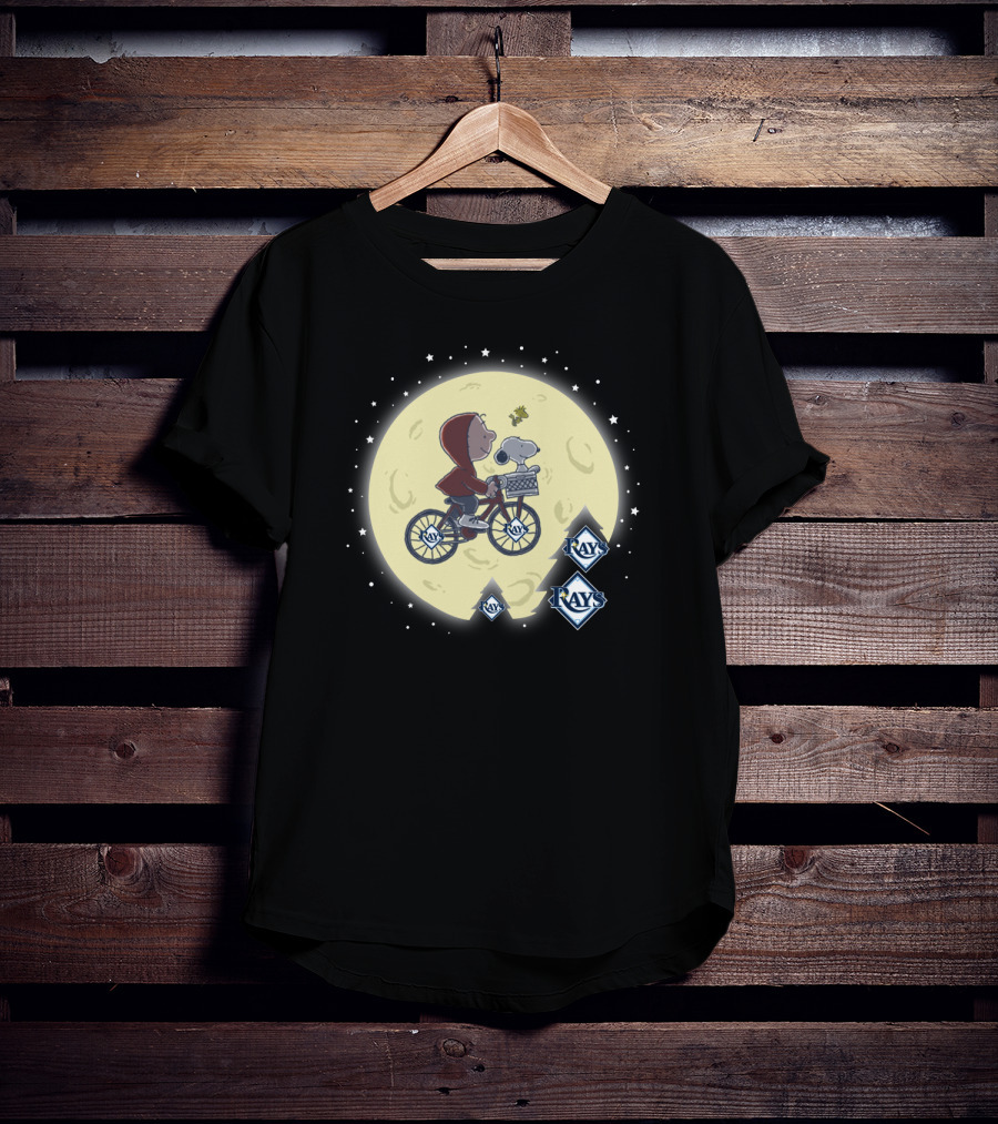 Peanuts Rays Halloween Moon Ride Tampa Bay T-Shirt