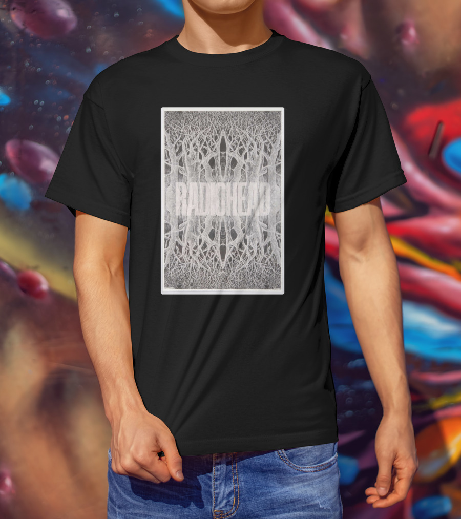 Radiohead Tree Symmetry Visuals T-Shirt