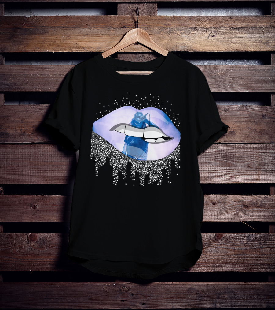 Danzig Fansite Lips Design With Stage Performer And Elements T-Shirt