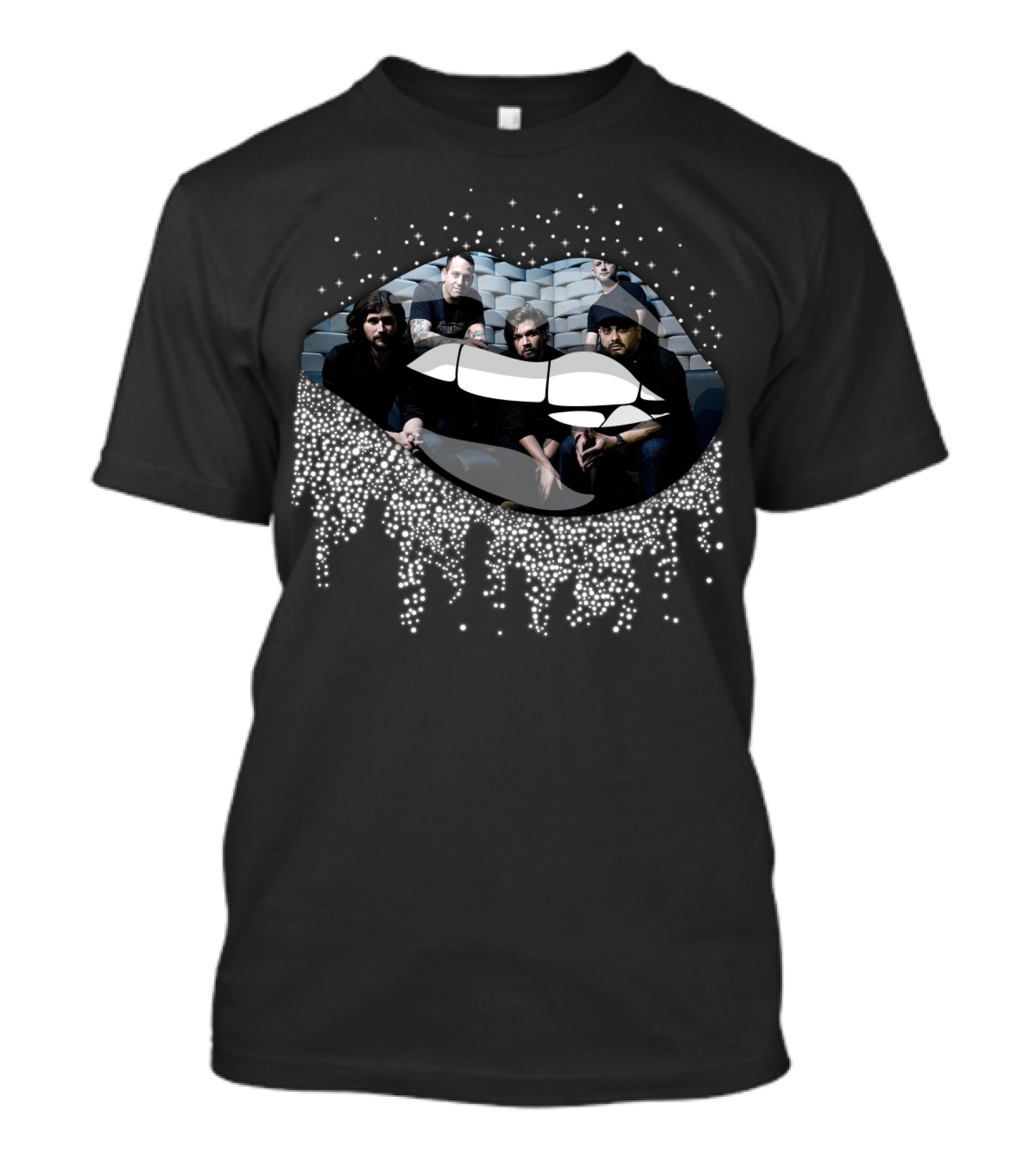 Taking Back Sunday Band Members Within Sparkling Lips T-Shirt