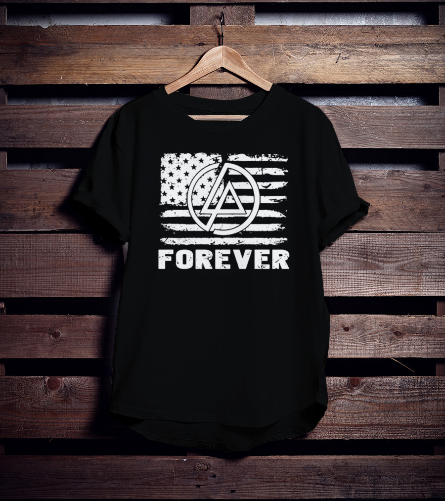 Linkin Park Forever American Flag Lp T-Shirt
