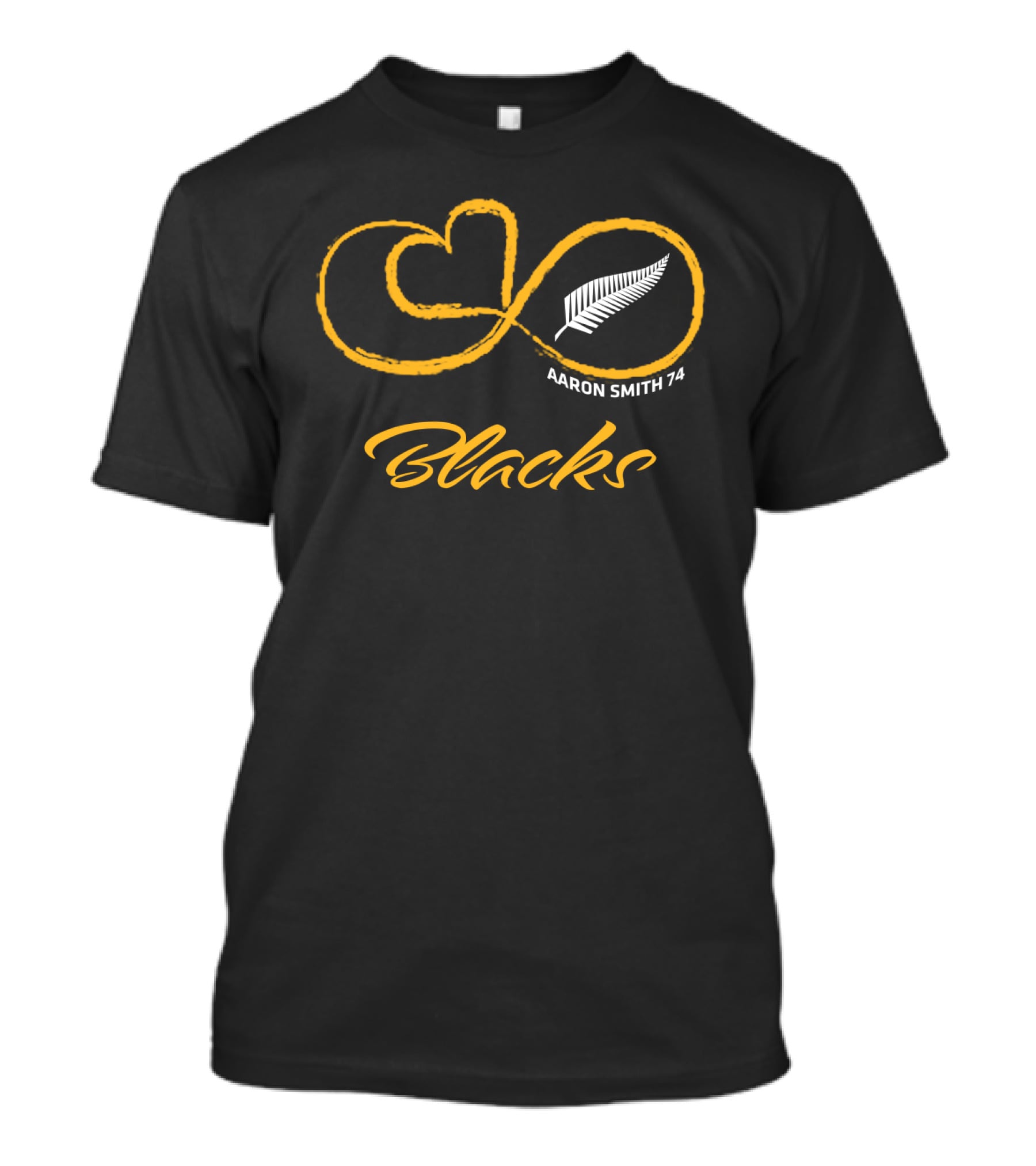 All Blacks Infinity Aaron Smith 74 Fern T-Shirt