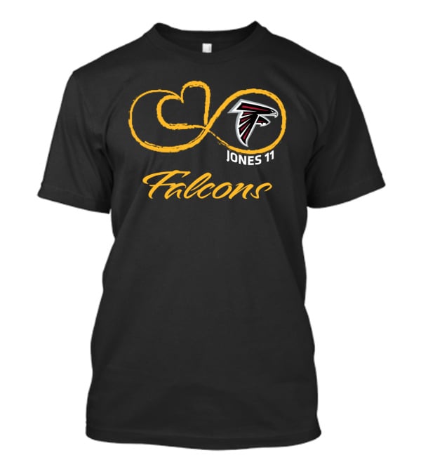 Atlanta Falcons Jones 11 Infinity Symbol T-Shirt