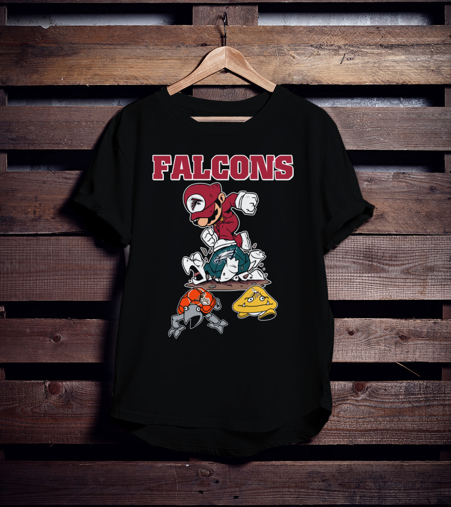 Falcons Mario Style Football Rivalry T-Shirt