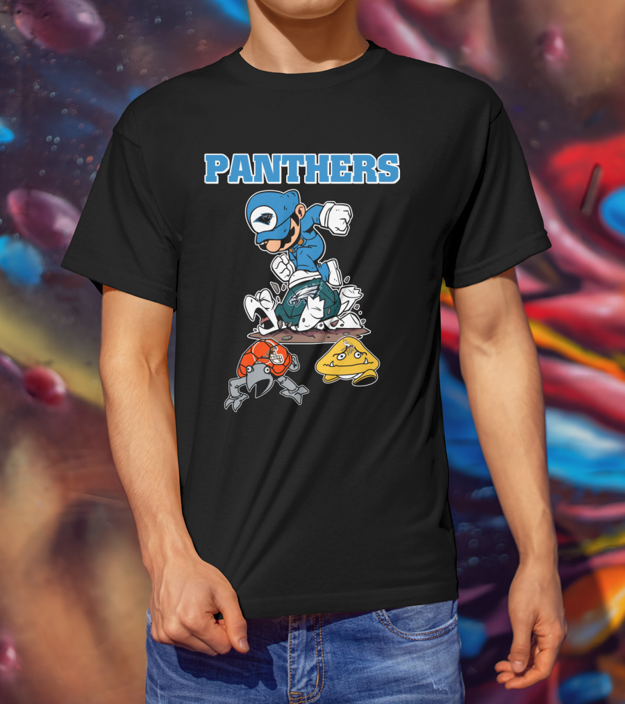 Panthers Toad And Koopa Defeated T-Shirt
