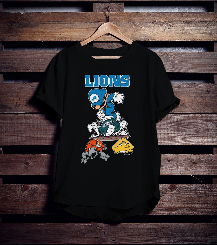 Lions Detroit Football Character Adventure T-Shirt