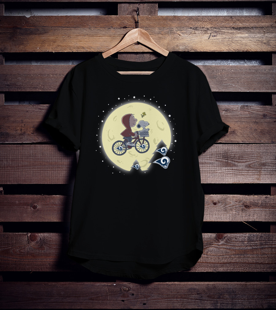 Halloween Los Angeles Chargers Et Peanuts Crossover T-Shirt