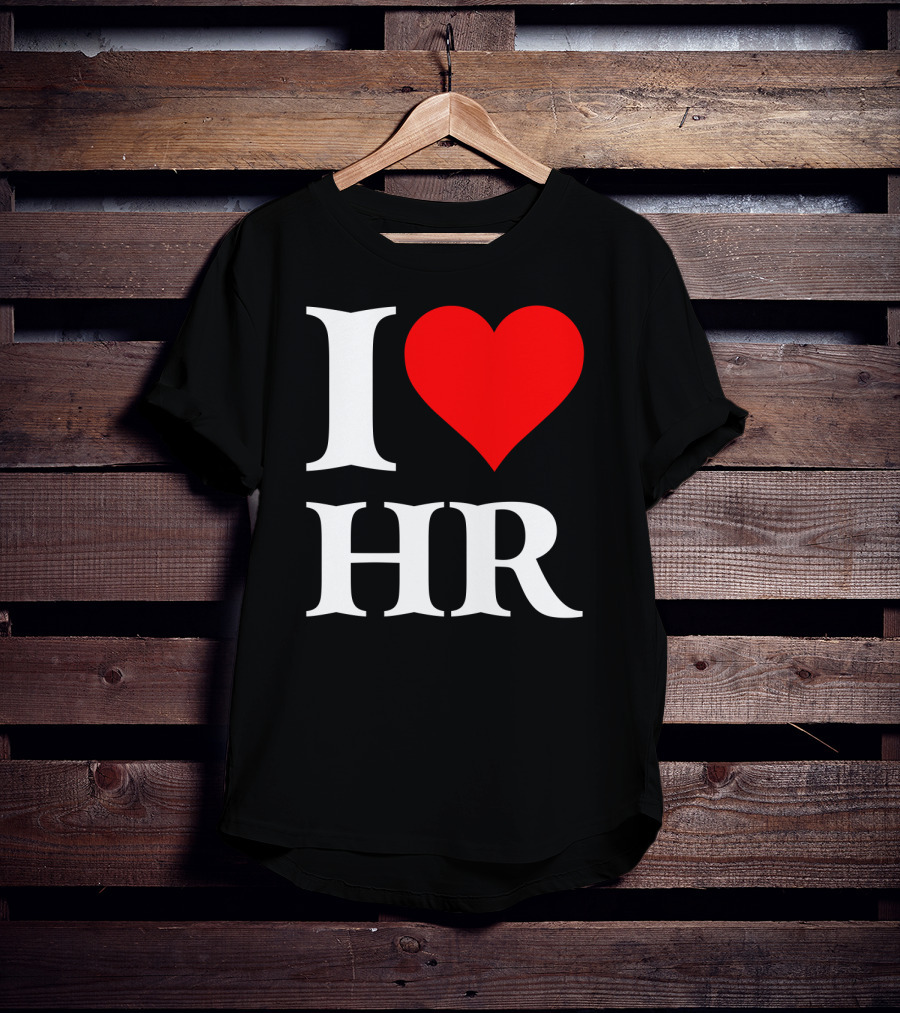 I Heart HR Human Resource Passion Enthusiast T-Shirt