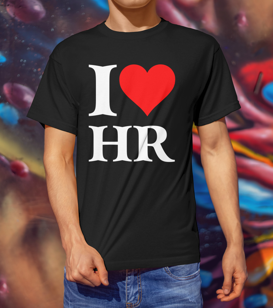 I Heart HR Human Resource Passion Enthusiast T-Shirt
