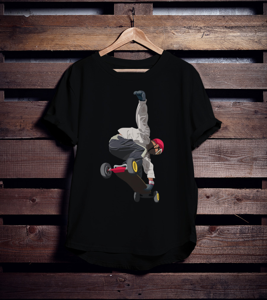 Dynamic Skateboarding Snowboarding Trick On Skate Shoes T-Shirt