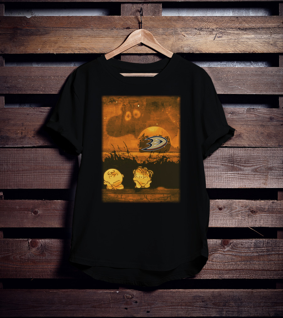 Anaheim Ducks Peanuts Moon Gazing T-Shirt