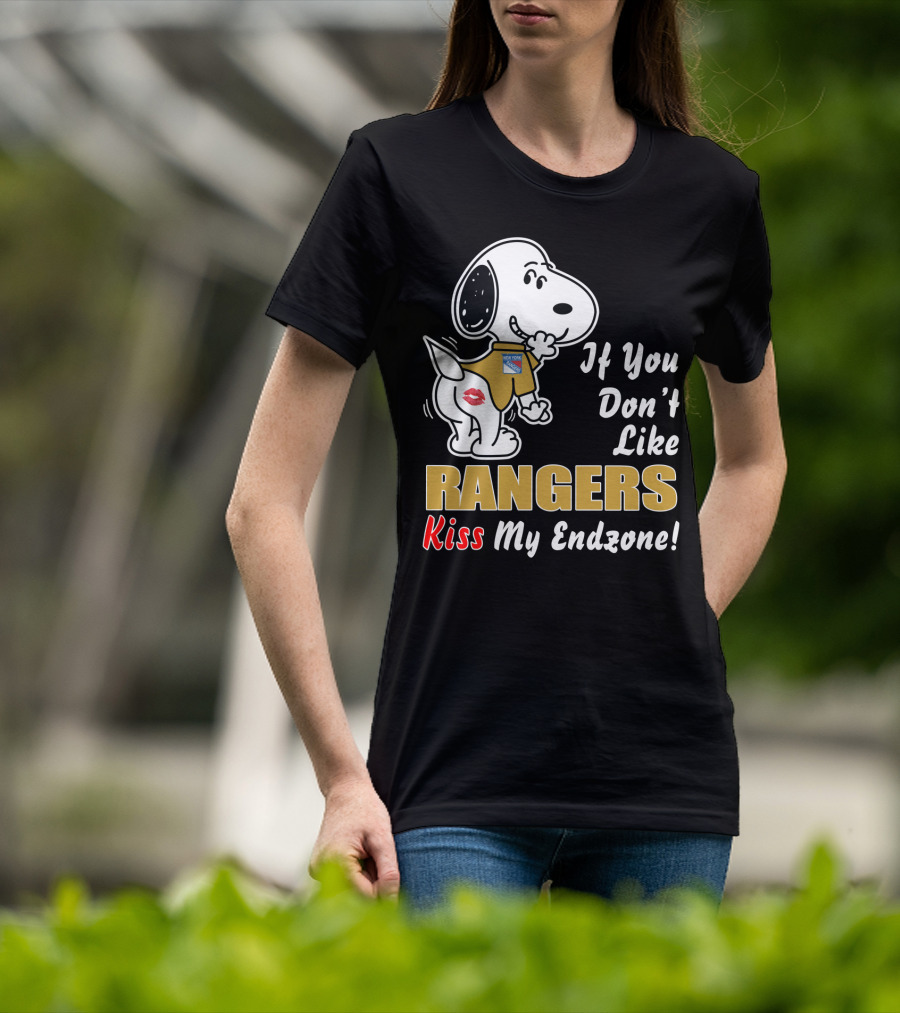 New York Rangers If You Don't Like Rangers Kiss My Endzone T-Shirt