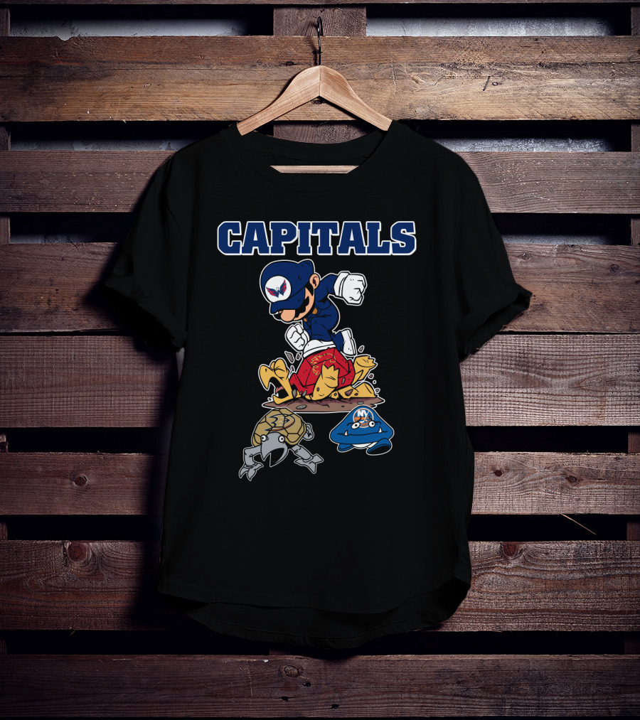 Capitals Washington Hockey Rivalry Cartoon Characters T-Shirt