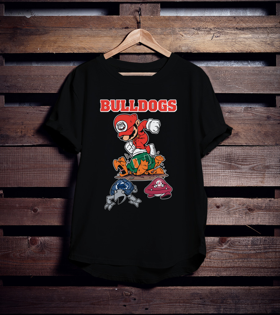 Bulldogs Football Georgia Rivalry Action Character T-Shirt