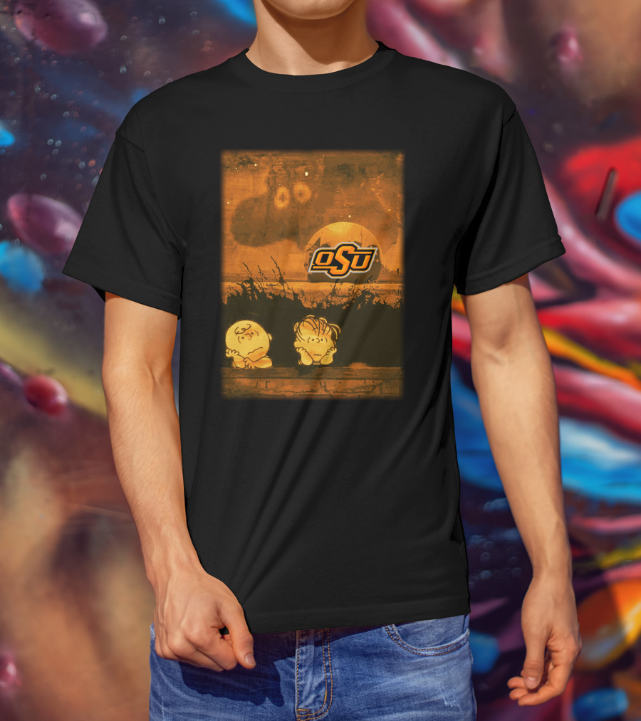 Peanuts And Osu Logo Halloween Oklahoma State Football T-Shirt