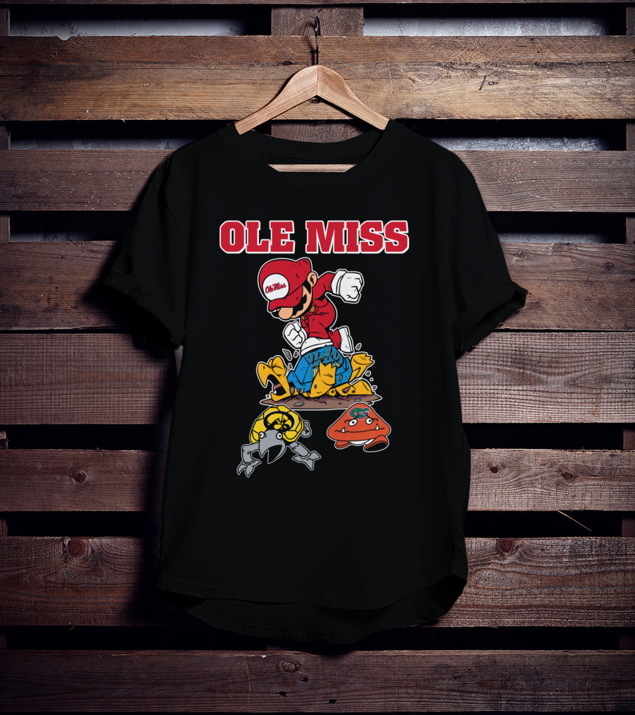 Ole Miss Football Mascots Collision With Inspired Characters T-Shirt