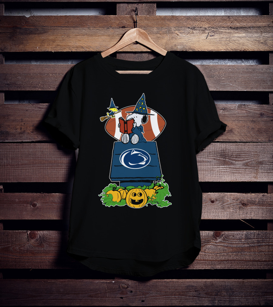 Penn State Nittany Lions Halloween Snoopy Football Pumpkin Patch T-Shirt