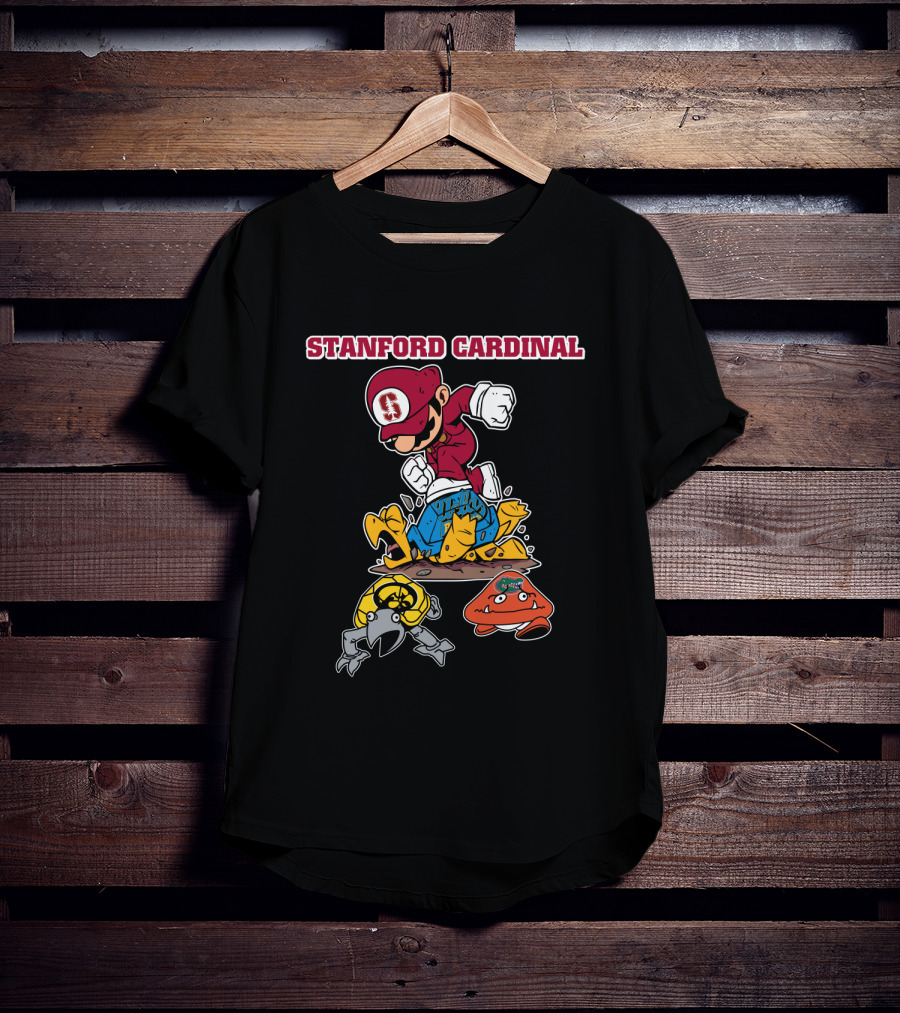 Stanford Cardinal Halloween Football Mario T-Shirt