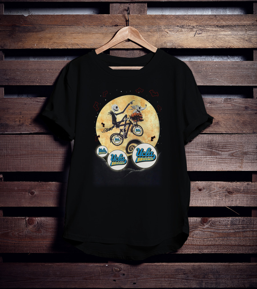 Ucla Bruins Football Halloween Moon Jack Skellington Zero T-Shirt