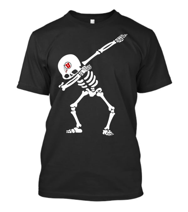 Utah Football Dabbing Skeleton T-Shirt