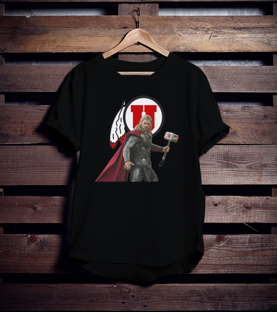 Utah Football U Thor Mjolnir T-Shirt