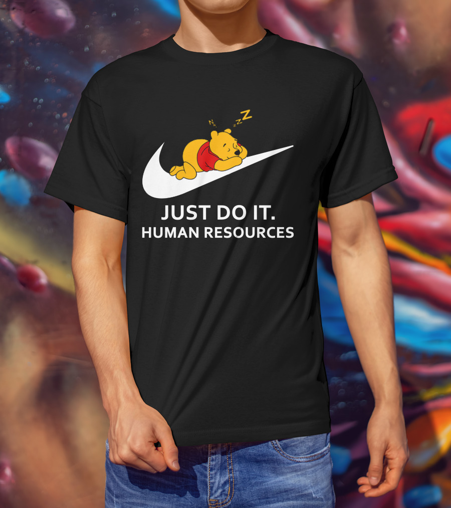 Winnie The Pooh Sleeping Human Resources Zzz T-Shirt