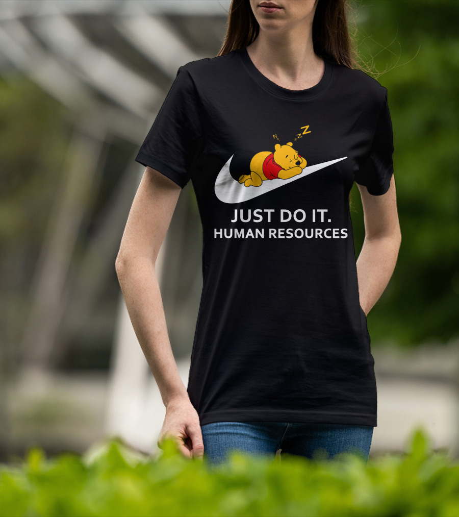 Winnie The Pooh Sleeping Human Resources Zzz T-Shirt