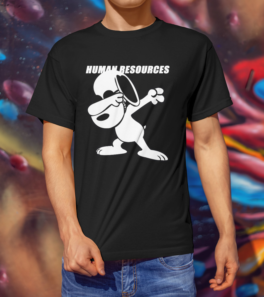 Snoopy Dabbing Human Resources T-Shirt