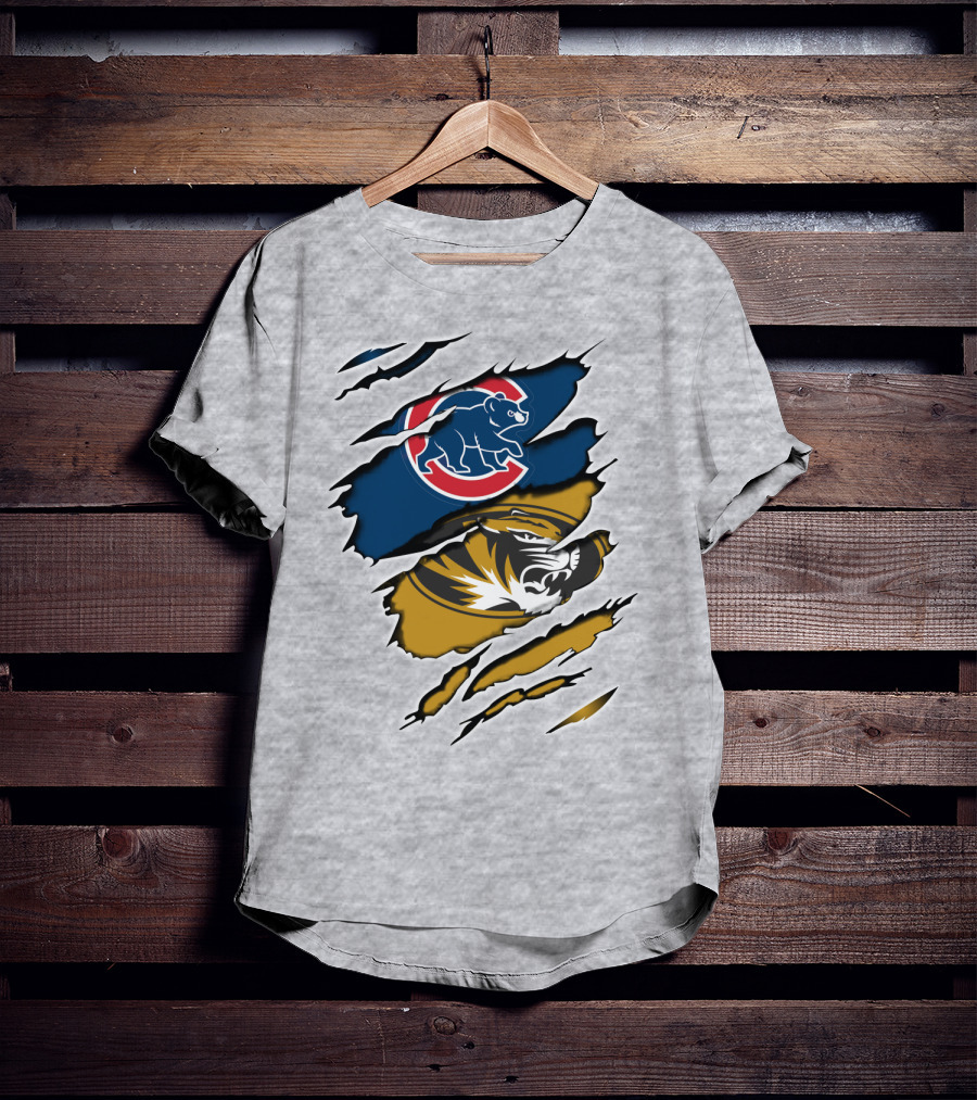 Chicago Cubs Missouri Tigers Mashup T-Shirt