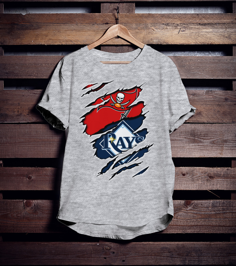 Buccaneers Rays Skulls Bats Sports Fusion T-Shirt