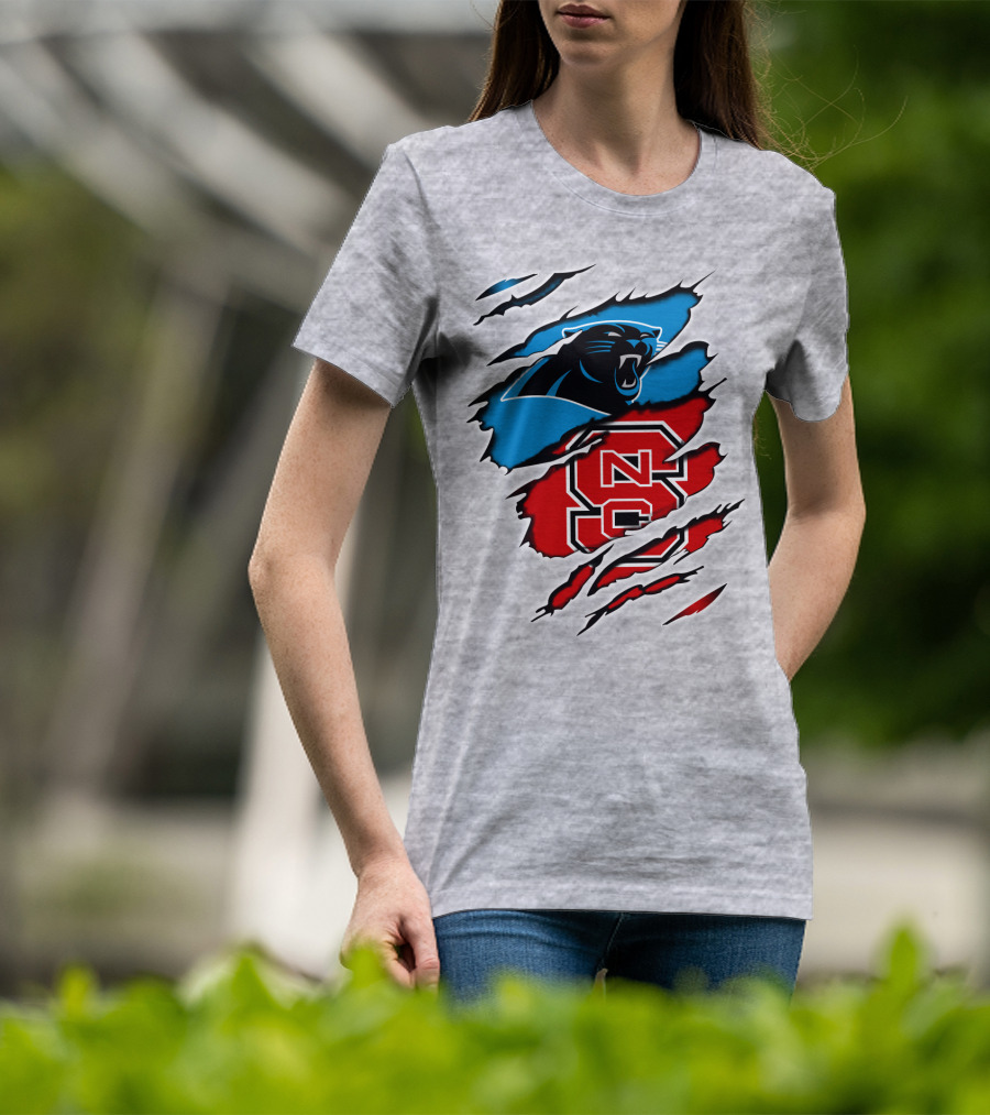 Panthers NC State NC Logos Claw T-Shirt