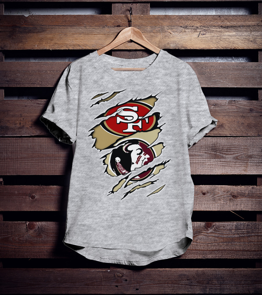 49Ers Seminoles SF Logo With Seminole Head T-Shirt