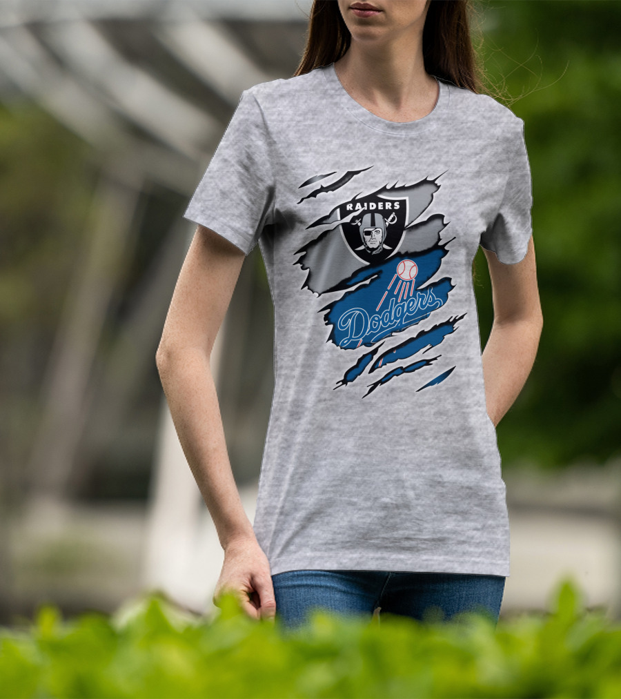 Raiders Dodgers Raiders Dodgers T-Shirt