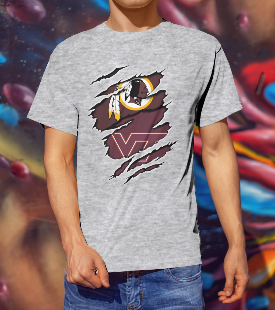 Redskins Hokiers Redskins Hokies Vt T-Shirt