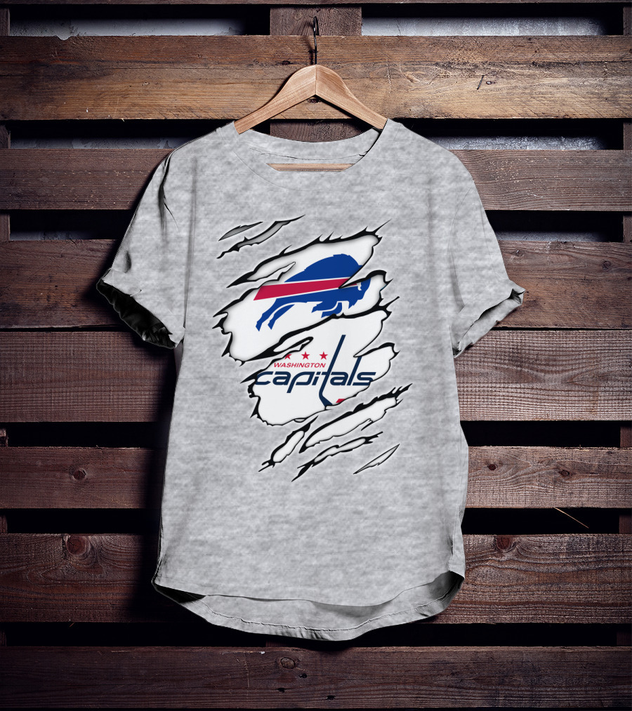 Buffalo Bills Washington Capitals Crossover Collaboration T-Shirt