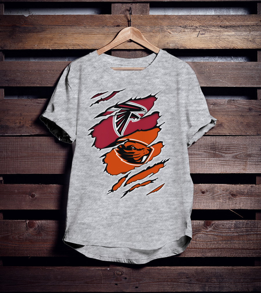 Atlanta Falcons Oregon State Beavers Claw T-Shirt