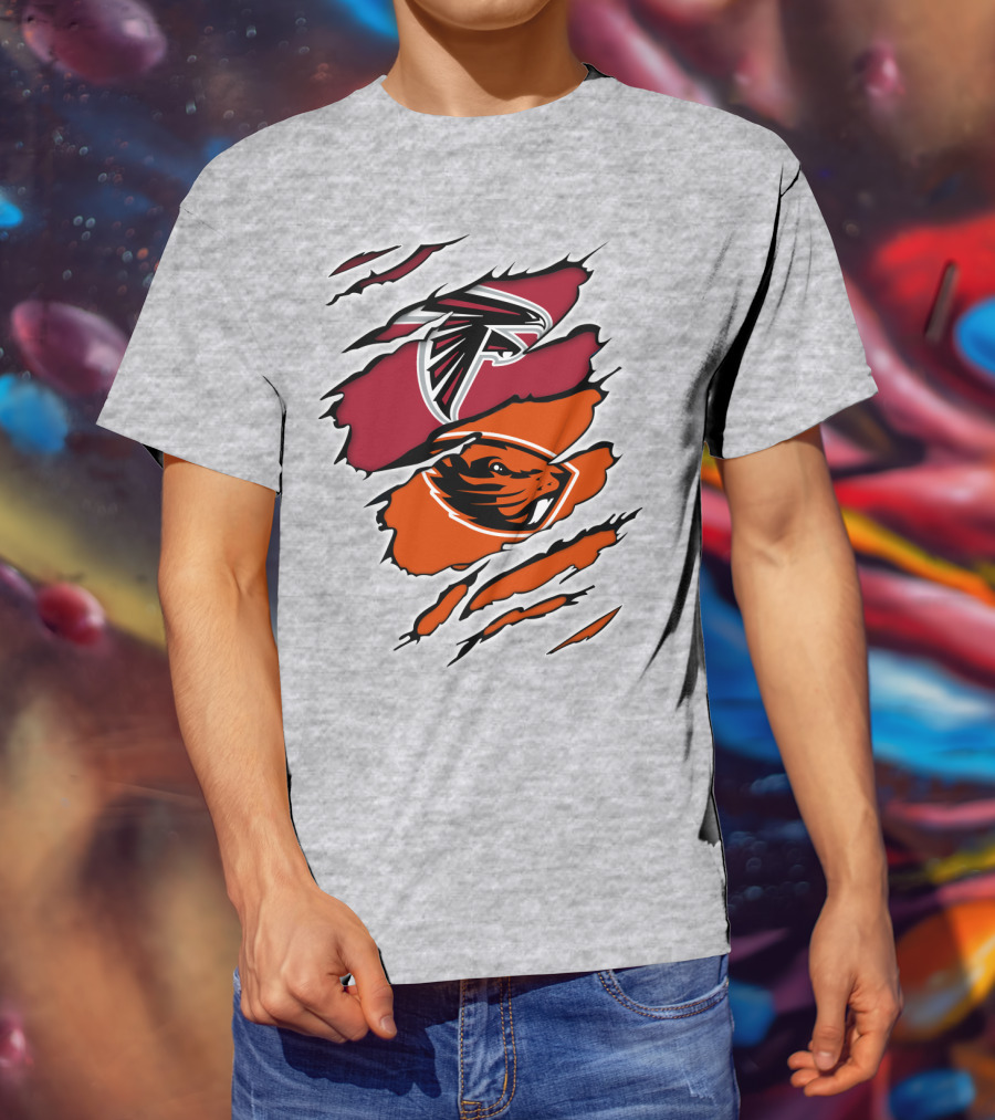 Atlanta Falcons Oregon State Beavers Claw T-Shirt