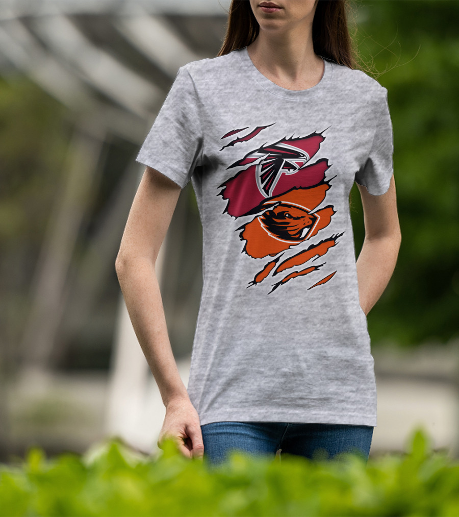 Atlanta Falcons Oregon State Beavers Claw T-Shirt