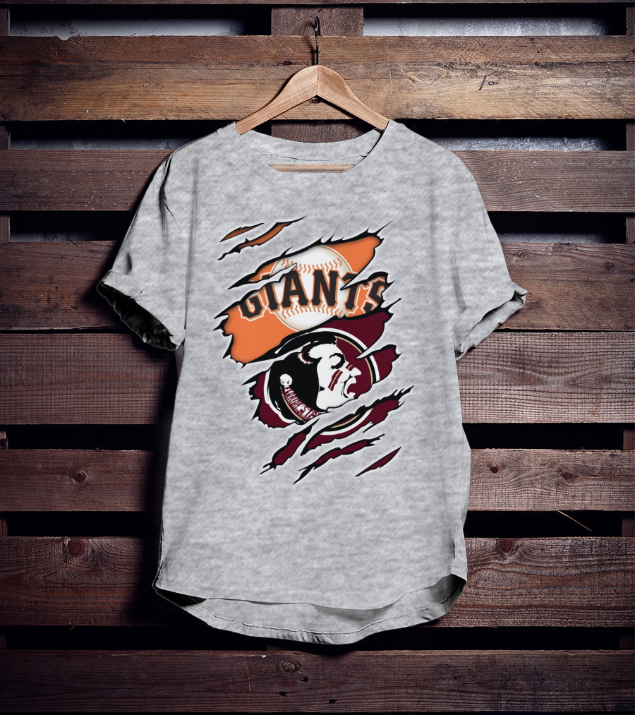 Giants Seminoles Baseball Native American Image Iconic T-Shirt