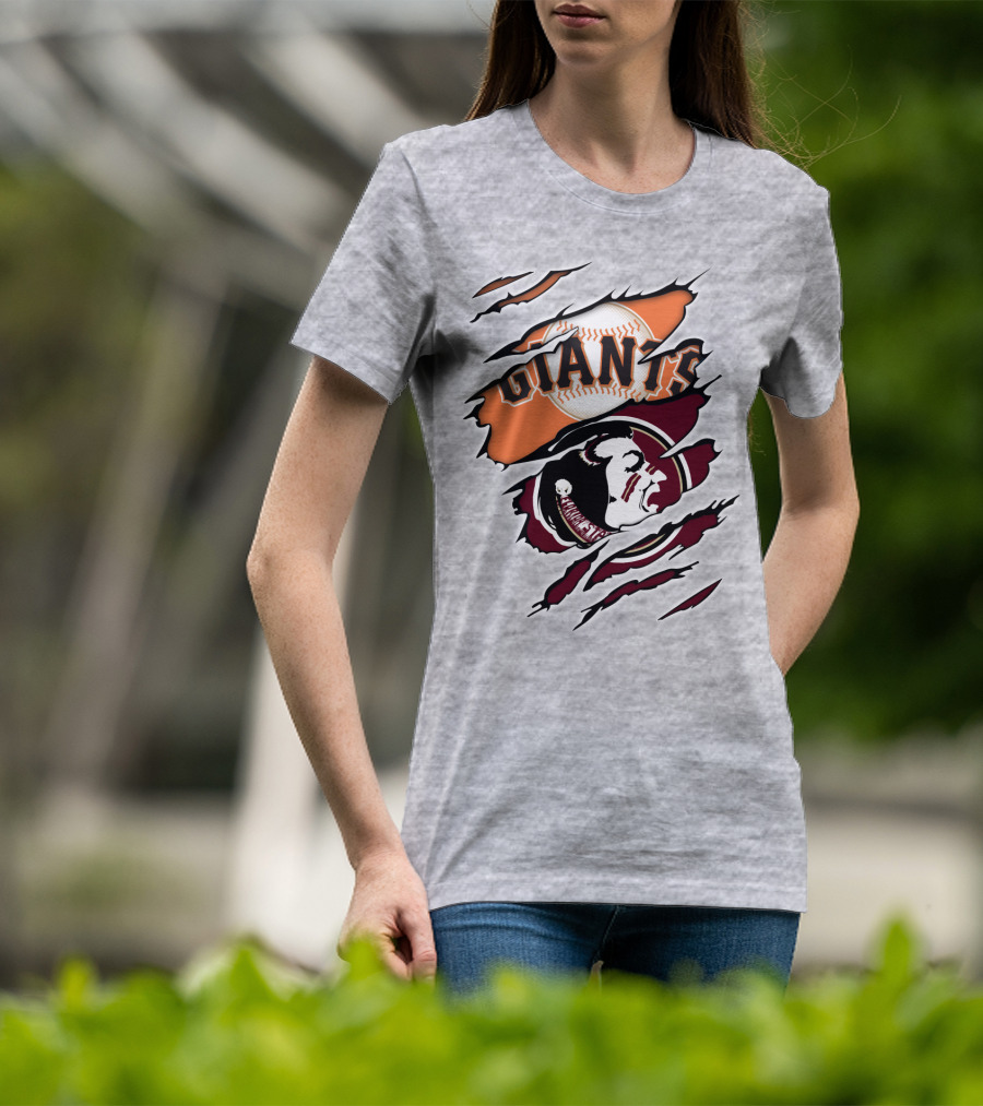 Giants Seminoles Baseball Native American Image Iconic T-Shirt