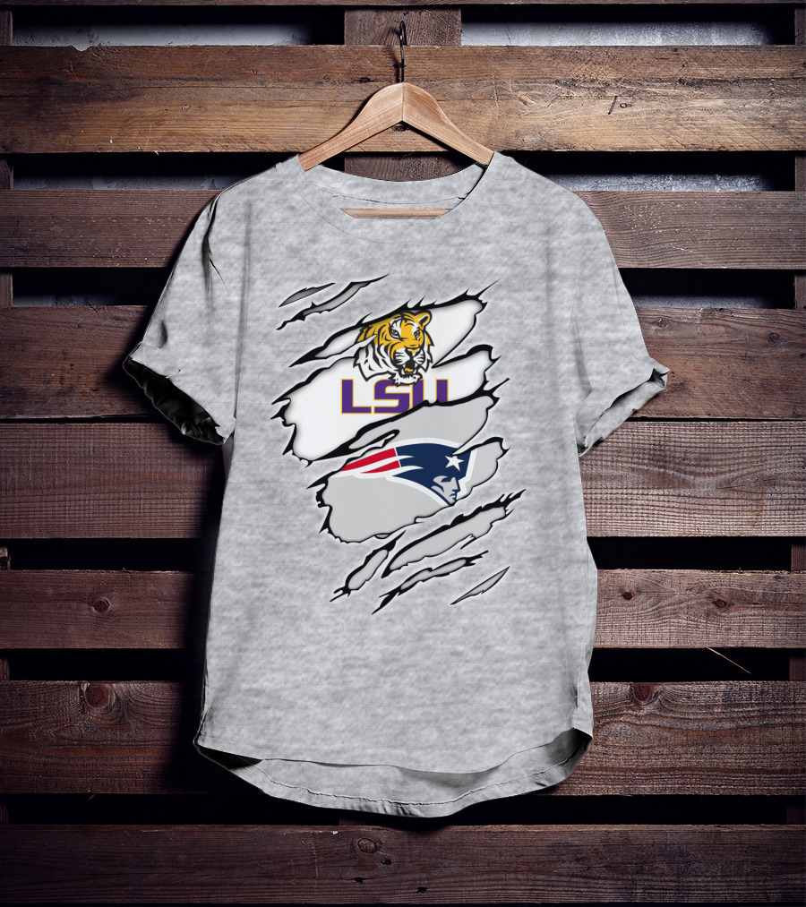 LSU Tigers Patriots Scratch Claw Marks T-Shirt