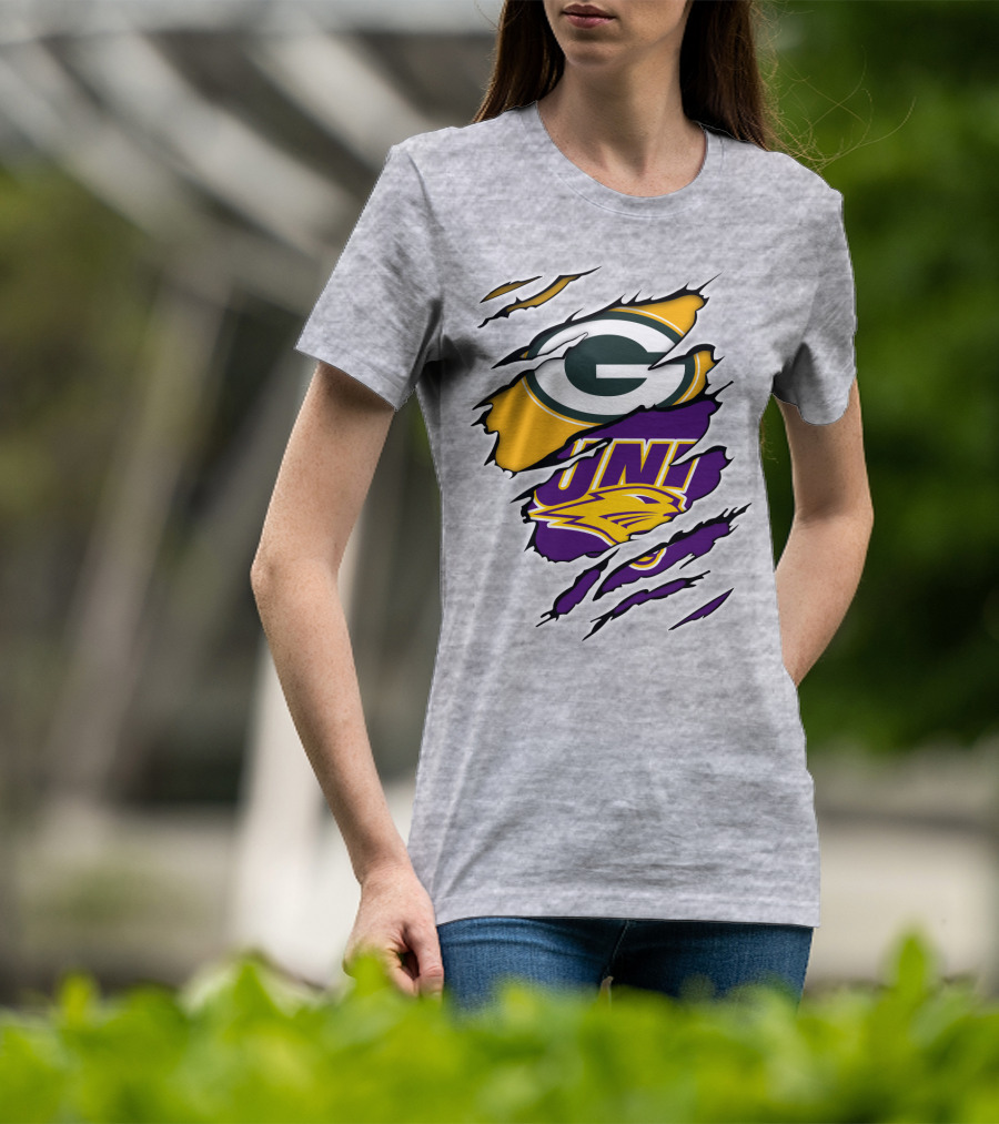 Packers UNI Logo Torn T-Shirt