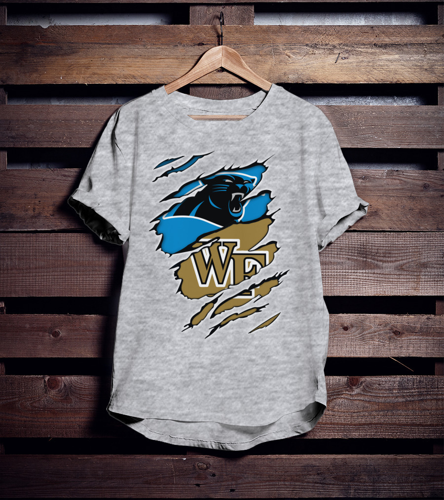 Carolina Panthers Wake Forest WF Scratch T-Shirt