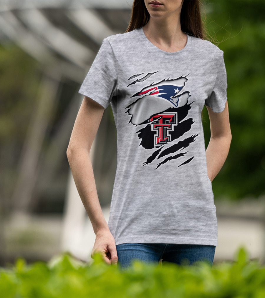 Patriots Texas Tech Double T Logo Fusion T-Shirt