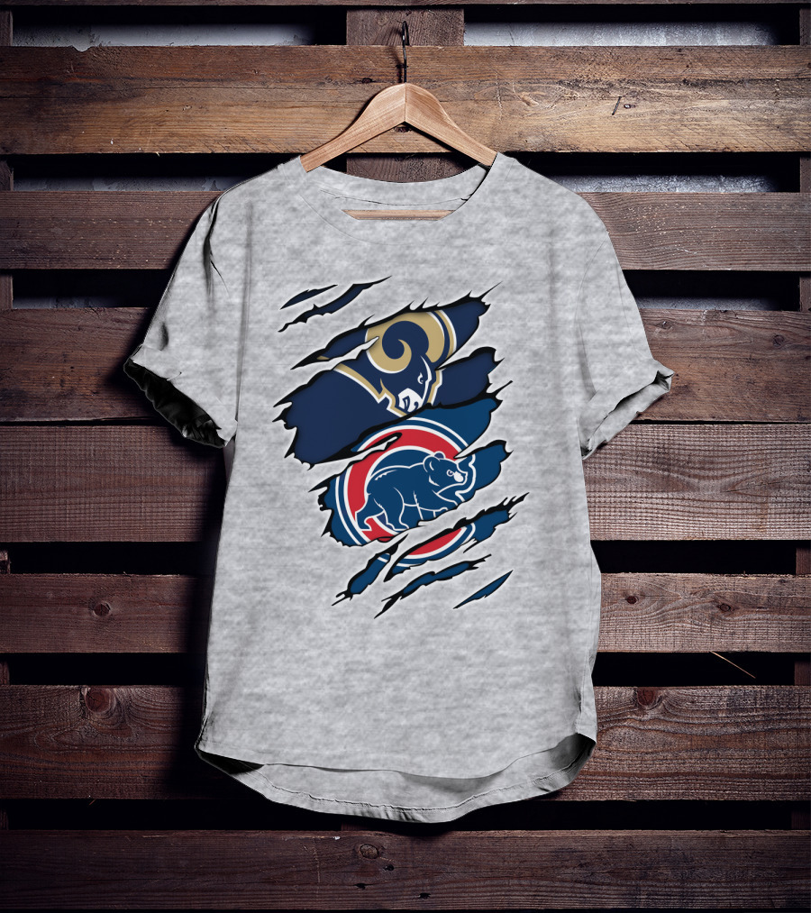 Rams Cubs Logo Mashup T-Shirt