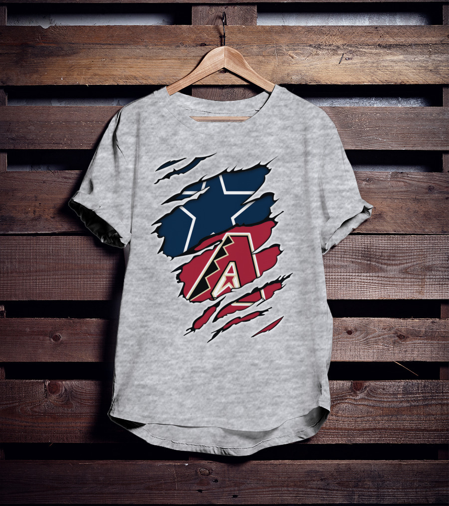 Cowboys Star Diamondbacks Logo Fusion T-Shirt