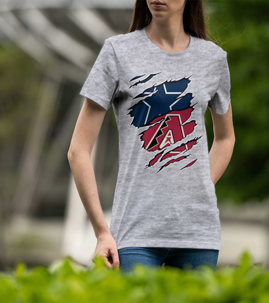 Cowboys Star Diamondbacks Logo Fusion T-Shirt