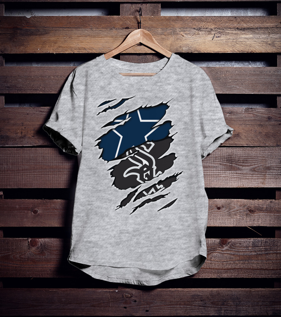 Cowboys White Sox Cowboys Fan Crossover T-Shirt